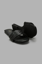 Load image into Gallery viewer, Redtag-Black-Quilt-Mule-Colour:Black,-Filter:Women's-Footwear,-New-In,-New-In-Women-FOO,-Non-Sale,-S22A,-Section:Women,-Women-Casual-Sandals-Women's-