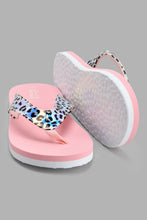 تنزيل الصورة على معرض الصور، Redtag-Pale-Pink-Leopard-Print-Flip-Flop-Flip-Flops-Senior-Girls-5 to 14 Years