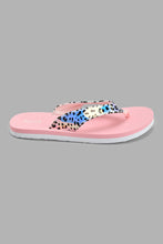 تنزيل الصورة على معرض الصور، Redtag-Pale-Pink-Leopard-Print-Flip-Flop-Flip-Flops-Senior-Girls-5 to 14 Years