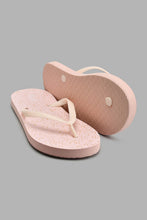 Load image into Gallery viewer, Redtag-Pale-Pink-Floral-Print-Flip-Flop-Colour:Pink,-Filter:Girls-Footwear-(5-to-14-Yrs),-GSR-Flip-Flops,-New-In,-New-In-GSR-FOO,-Non-Sale,-S22B,-Section:Kidswear-Senior-Girls-5 to 14 Years