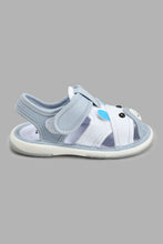 Load image into Gallery viewer, Redtag-Blue-Bear-Trim-Pump-Pumps-Infant-Boys-1 to 3 Years