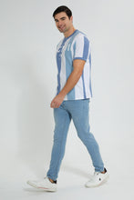 Load image into Gallery viewer, Redtag-Light-Wash-5-Pocket-Knit-Denim-Jean-Jeans-Slim-Fit-Men's-