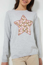 Load image into Gallery viewer, Redtag-Grey-Melange-Butterfly-Pullover-Jumpers-Senior-Girls-9 to 14 Years