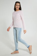 تنزيل الصورة على معرض الصور، Redtag-Pink-L/S-Front-Pleating-Top-Long-Sleeves-Senior-Girls-9 to 14 Years
