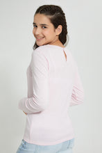 تنزيل الصورة على معرض الصور، Redtag-Pink-L/S-Front-Pleating-Top-Long-Sleeves-Senior-Girls-9 to 14 Years