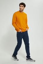تنزيل الصورة على معرض الصور، Redtag-Yellow-Crew-Neck-Sweatshirt-Sweatshirts-Men's-