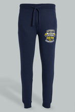 Load image into Gallery viewer, Redtag-Indigo-Jog-Pant-With-Placement-Print-Joggers-Men's-