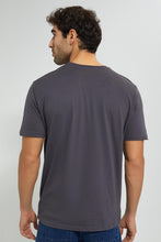 تنزيل الصورة على معرض الصور، Redtag-Grey-Digital-Printed-T-Shirt-Graphic-Prints-Men's-