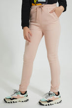 تنزيل الصورة على معرض الصور، Redtag-Pink-Colored-Knitted-Joger-Jeggings-Senior-Girls-9 to 14 Years