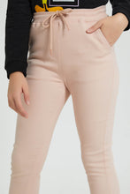 تنزيل الصورة على معرض الصور، Redtag-Pink-Colored-Knitted-Joger-Jeggings-Senior-Girls-9 to 14 Years