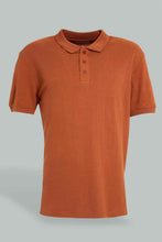 Load image into Gallery viewer, Redtag-Rust-Pique-Polo-Shirt-Polo-Shirts-Men's-
