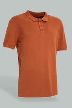 Load image into Gallery viewer, Redtag-Rust-Pique-Polo-Shirt-Polo-Shirts-Men's-
