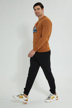 تنزيل الصورة على معرض الصور، Redtag-Black-Pique-Jog-Pant-Joggers-Men's-