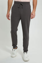 تنزيل الصورة على معرض الصور، Redtag-Grey-Pique-Jog-Pant-Joggers-Men's-