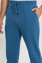 تنزيل الصورة على معرض الصور، Redtag-Blue-Pique-Jog-Pant-Joggers-Men's-