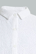 Load image into Gallery viewer, Redtag-White-Collared-Chiffly-Shirt-Colour:White,-Filter:Senior-Girls-(9-to-14-Yrs),-GSR-Blouses,-New-In,-New-In-GSR,-Non-Sale,-S22A,-Section:Kidswear-Senior-Girls-9 to 14 Years