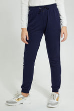 Load image into Gallery viewer, Redtag-Navy-Basic-Track-Pant-Joggers-Senior-Girls-9 to 14 Years