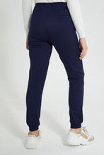 Load image into Gallery viewer, Redtag-Navy-Basic-Track-Pant-Joggers-Senior-Girls-9 to 14 Years