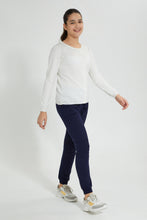 Load image into Gallery viewer, Redtag-Navy-Basic-Track-Pant-Joggers-Senior-Girls-9 to 14 Years