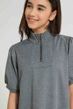 تنزيل الصورة على معرض الصور، Redtag-Highneck-Jacquard-Dress-Dresses-Senior-Girls-9 to 14 Years