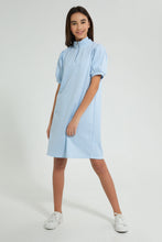 تنزيل الصورة على معرض الصور، Redtag-Highneck-Jacquard-Dress-Dresses-Senior-Girls-9 to 14 Years