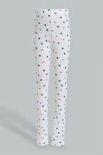 Load image into Gallery viewer, Redtag-White-Watermelon-Print-Legging-Leggings-Girls-2 to 8 Years