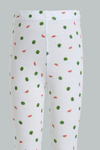 Load image into Gallery viewer, Redtag-White-Watermelon-Print-Legging-Leggings-Girls-2 to 8 Years