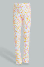 Load image into Gallery viewer, Redtag-Pink-Abstract-Print-Legging-Leggings-Girls-2 to 8 Years