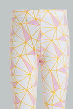 Load image into Gallery viewer, Redtag-Pink-Abstract-Print-Legging-Leggings-Girls-2 to 8 Years