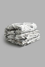تنزيل الصورة على معرض الصور، Redtag-Grey-Leaf-Print-6-Piece-Comforter-Set-(Double-Size)-Comforters-Home-Bedroom-