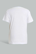 تنزيل الصورة على معرض الصور، Redtag-White-Pouch-Bag-Applique-Set-With-Knit-Denim-Sets-Boys-2 to 8 Years