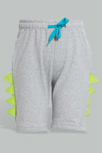 تنزيل الصورة على معرض الصور، Redtag-White-Dino-Aop-T-Shirt-And-Short-Set-Sets-Boys-2 to 8 Years