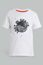 تنزيل الصورة على معرض الصور، Redtag-White-Space-Lenticular-Print-T-Shirt-And-Short-Set-Sets-Boys-2 to 8 Years