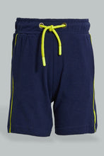 تنزيل الصورة على معرض الصور، Redtag-Navy-Pique-Terry-Hooded-And-Shorts-Set-Boys-Sets,-Colour:Navy,-Filter:Boys-(2-to-8-Yrs),-New-In,-New-In-BOY,-Non-Sale,-S22A,-Section:Kidswear-Boys-2 to 8 Years
