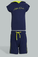 تنزيل الصورة على معرض الصور، Redtag-Navy-Pique-Terry-Hooded-And-Shorts-Set-Boys-Sets,-Colour:Navy,-Filter:Boys-(2-to-8-Yrs),-New-In,-New-In-BOY,-Non-Sale,-S22A,-Section:Kidswear-Boys-2 to 8 Years