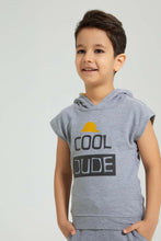 تنزيل الصورة على معرض الصور، Redtag-Grey-Marl-Pique-Terry-Hooded-And-Shorts-Set-Boys-Sets,-Colour:Grey,-Filter:Boys-(2-to-8-Yrs),-New-In,-New-In-BOY,-Non-Sale,-S22A,-Section:Kidswear-Boys-2 to 8 Years