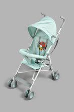 Load image into Gallery viewer, Redtag-Blue-Baby-Buggy--With-Rround-Canopy-Buggies-New-Born-Baby-