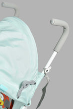 Load image into Gallery viewer, Redtag-Blue-Baby-Buggy--With-Rround-Canopy-Buggies-New-Born-Baby-
