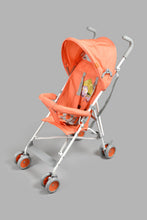 Load image into Gallery viewer, Redtag-Orange-Baby-Buggy--With-Rround-Canopy-Buggies-New-Born-Baby-