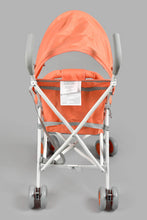Load image into Gallery viewer, Redtag-Orange-Baby-Buggy--With-Rround-Canopy-Buggies-New-Born-Baby-