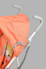 Load image into Gallery viewer, Redtag-Orange-Baby-Buggy--With-Rround-Canopy-Buggies-New-Born-Baby-