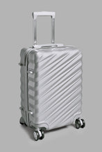 تنزيل الصورة على معرض الصور، Redtag-Silver-Color-Hard-Abs-Trolley-Lugage-20"-Hard-Luggage-Travel-Accessories-