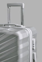 تنزيل الصورة على معرض الصور، Redtag-Silver-Color-Hard-Abs-Trolley-Lugage-28"-Hard-Luggage-Travel-Accessories-