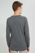 تنزيل الصورة على معرض الصور، Redtag-Charcoal-Math-Sweat-T-Shirt-Long-Sleeves-Senior-Boys-9 to 14 Years