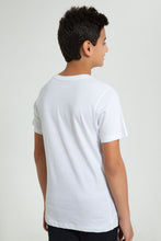تنزيل الصورة على معرض الصور، Redtag-White-Marvel-T-Shirt-Graphic-Prints-Senior-Boys-9 to 14 Years