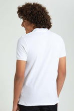 Load image into Gallery viewer, Redtag-White-Black-Panther-Polo-Polo-Shirts-Senior-Boys-9 to 14 Years