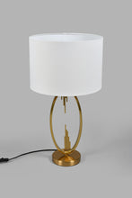 Load image into Gallery viewer, Redtag-Gold-Metal-Embellished-Table-Lamp-Colour:Gold,-Filter:Home-Decor,-HMW-HOM-Table-Lamps,-New-In,-New-In-HMW-HOM,-Non-Sale,-S22A,-Section:Homewares-Home-Decor-