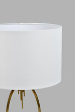 Load image into Gallery viewer, Redtag-Gold-Metal-Embellished-Table-Lamp-Colour:Gold,-Filter:Home-Decor,-HMW-HOM-Table-Lamps,-New-In,-New-In-HMW-HOM,-Non-Sale,-S22A,-Section:Homewares-Home-Decor-