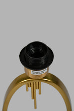 Load image into Gallery viewer, Redtag-Gold-Metal-Embellished-Table-Lamp-Colour:Gold,-Filter:Home-Decor,-HMW-HOM-Table-Lamps,-New-In,-New-In-HMW-HOM,-Non-Sale,-S22A,-Section:Homewares-Home-Decor-