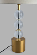 تنزيل الصورة على معرض الصور، Redtag-Gold-Metal/Glass-Table-Lamp-Table-Lamps-Home-Decor-